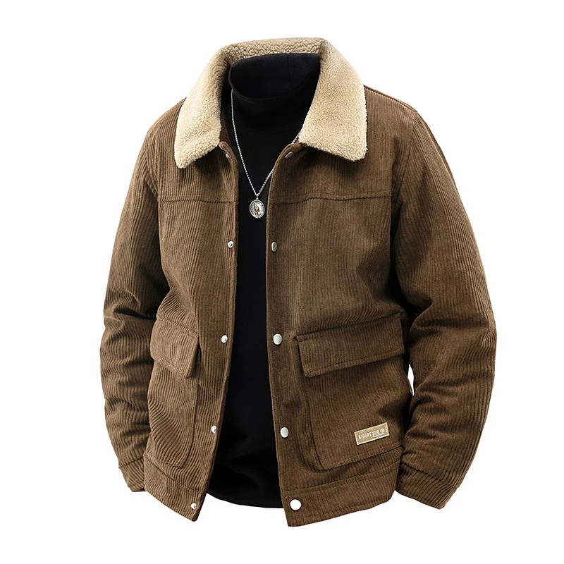 Herren Stilvolle Cordjacke Drune