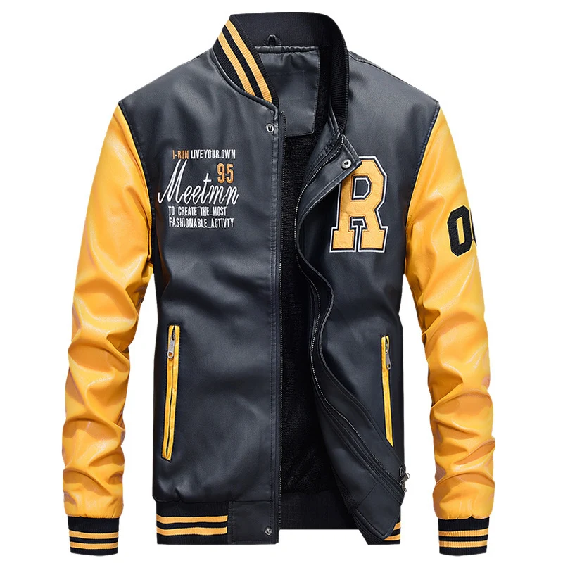 Herren Stilvolle Bomberjacke mit minimalistischen Grafiken Drune
