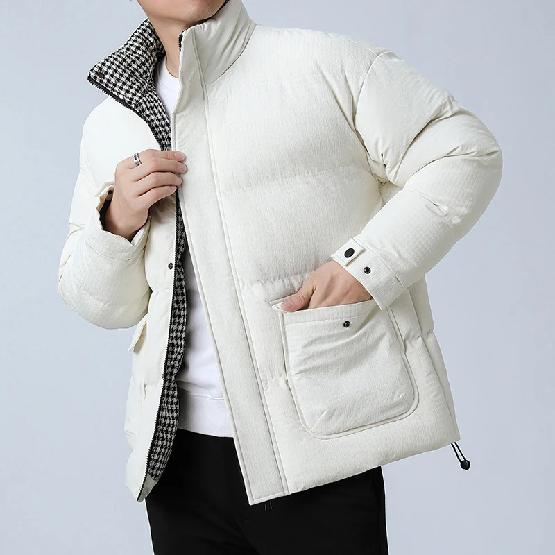 Herren Steppjacke mit hohem Kragen Drune