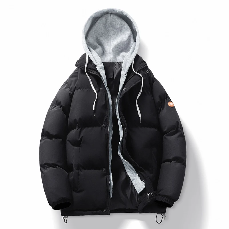 Herren Steppjacke mit abnehmbarer Kapuze Drune