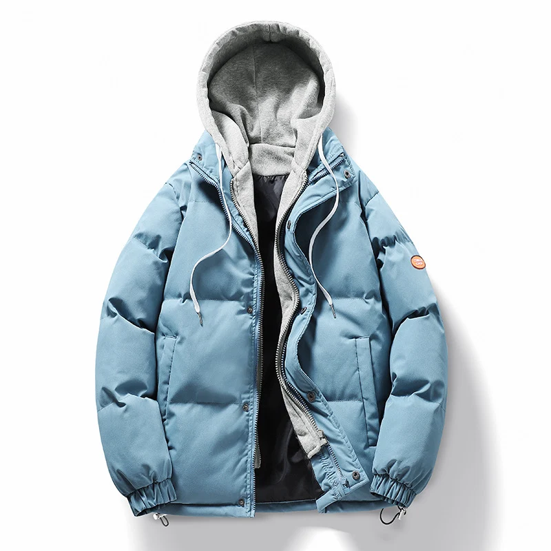 Herren Steppjacke mit abnehmbarer Kapuze Drune