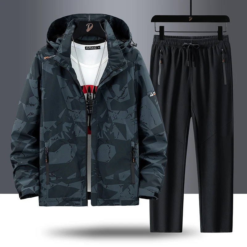 Herren Sportliches Trainingsanzug Drune