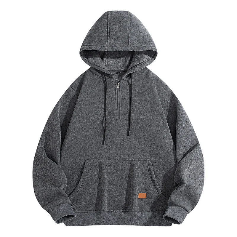 Herren Sportlicher Kapuzenpullover mit Reißverschluss Drune