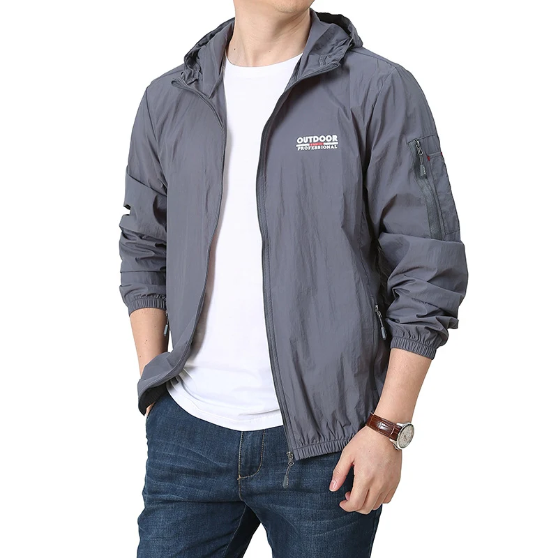 Herren Sportliche und winddichte Outdoor-Jacke Drune