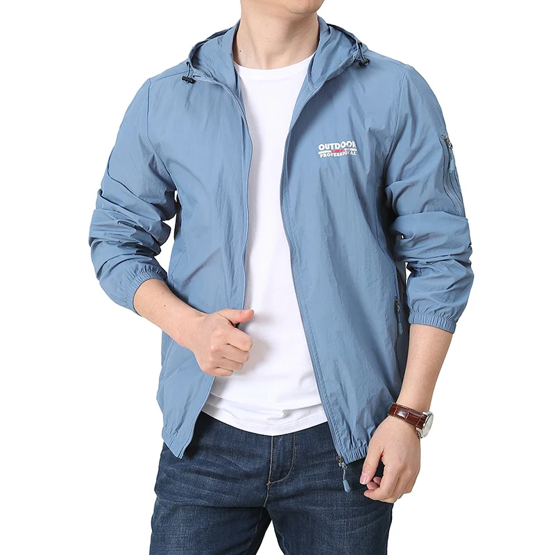 Herren Sportliche und winddichte Outdoor-Jacke Drune