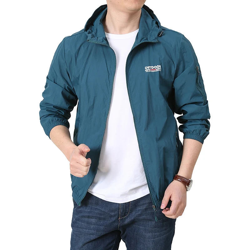 Herren Sportliche und winddichte Outdoor-Jacke Drune