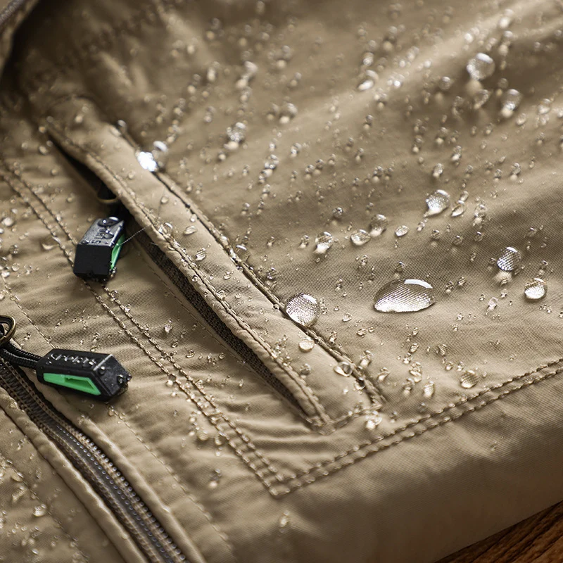 Herren Sportliche Übergangsjacke mit abnehmbarer Kapuze Drune
