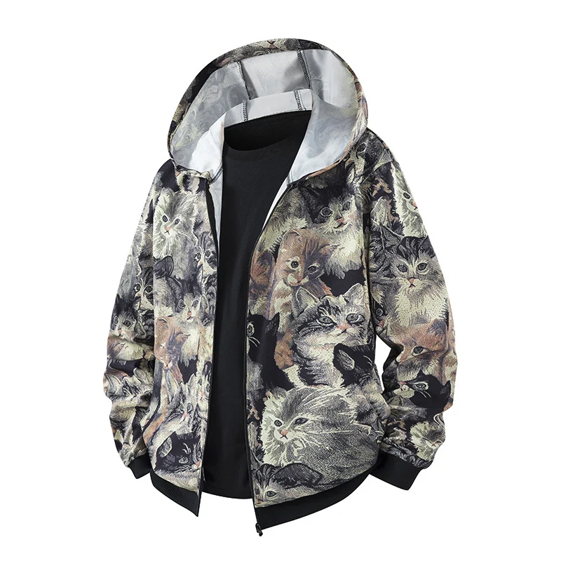 Herren Sportliche Outdoorjacke mit Kapuze Drune
