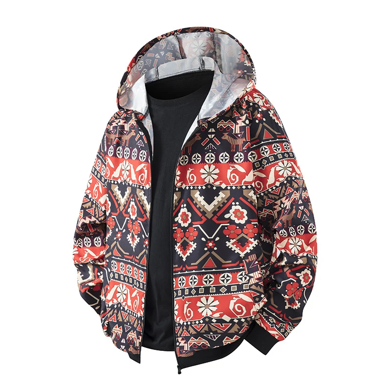 Herren Sportliche Outdoorjacke mit Kapuze Drune