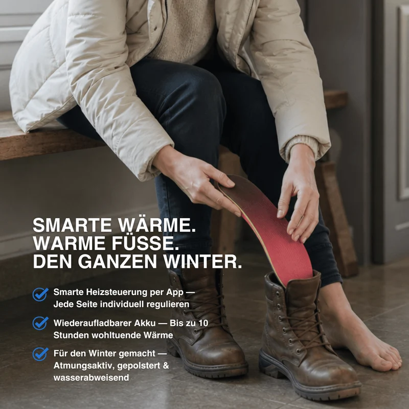 App-Gesteuerte Smarte Wiederaufladbare Beheizte Einlegesohlen