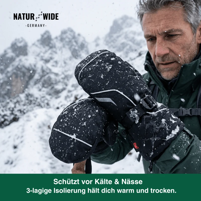 Wiederaufladbare Wasserdichte Elektrisch Beheizte Winterfäustlinge