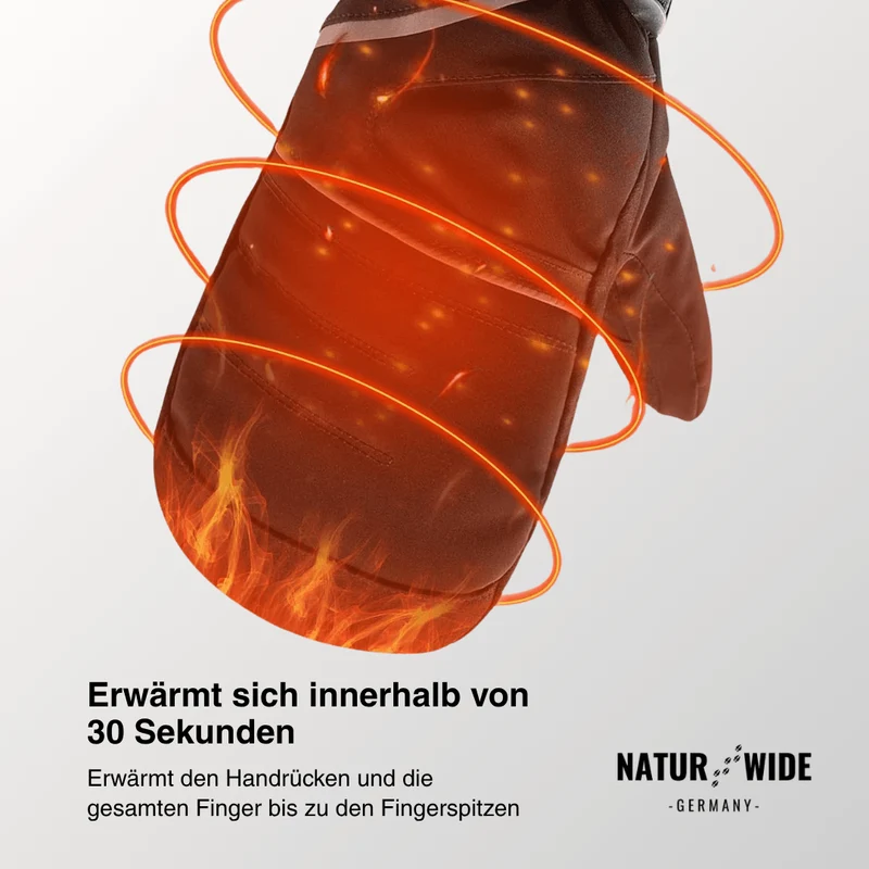 Wiederaufladbare Wasserdichte Elektrisch Beheizte Winterfäustlinge