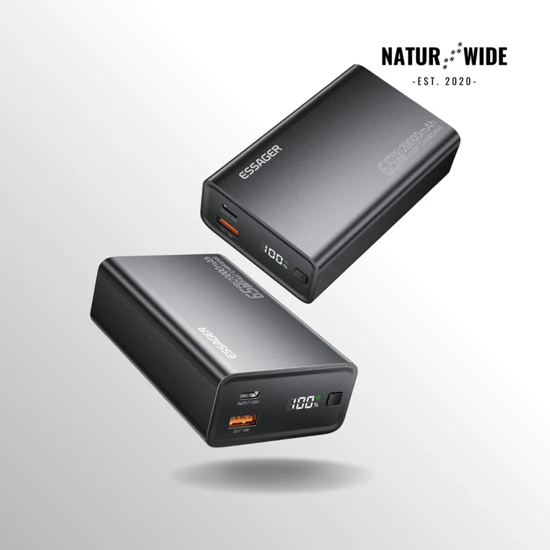 65W Fast Charging 20000mAh Portable Power Bank