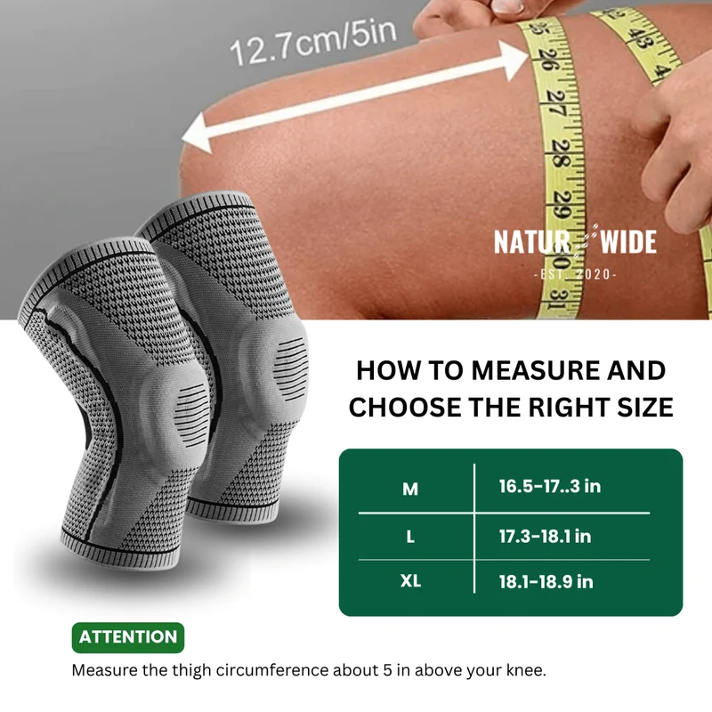 Knitted Silicone Compression Knee Brace & Patella Support