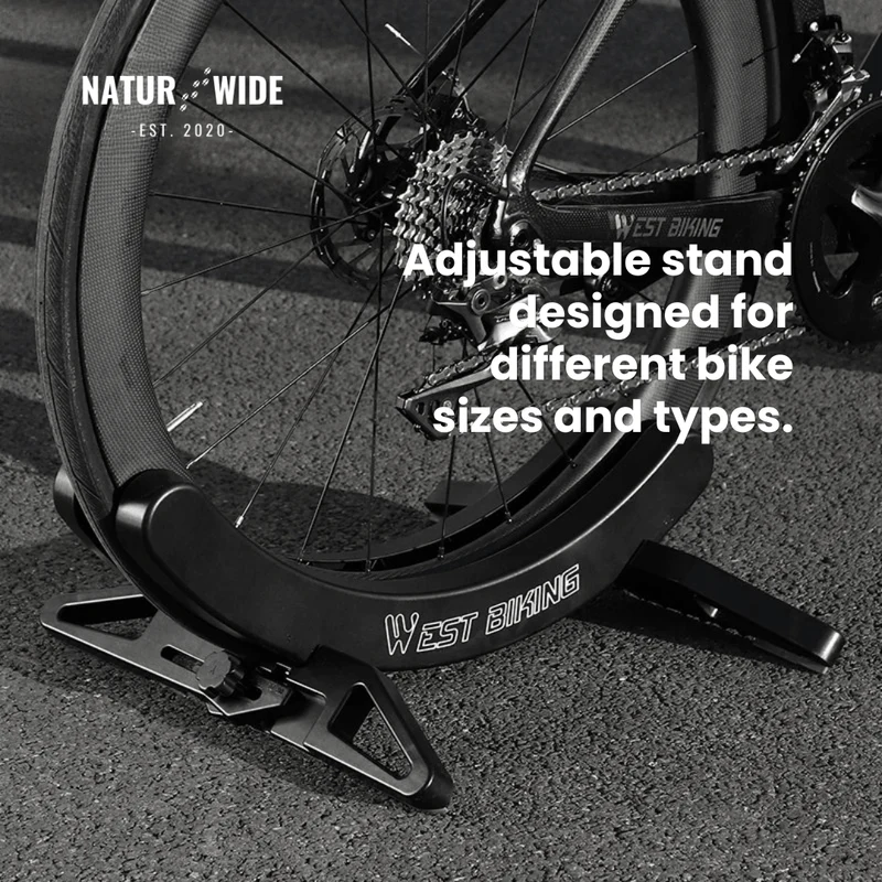 Adjustable Portable Bike Parking Rack & Storage Stand