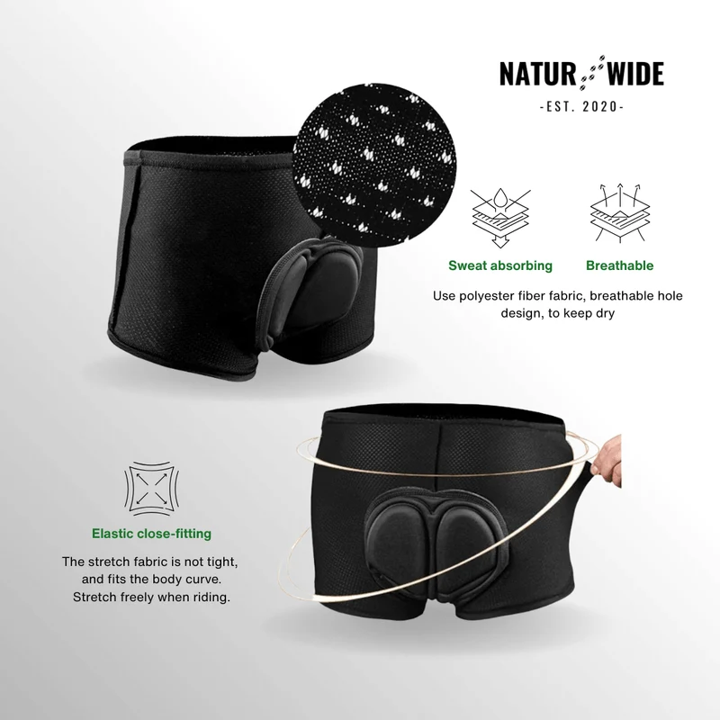 Men's 4D Padded Cycling Underwear Shorts