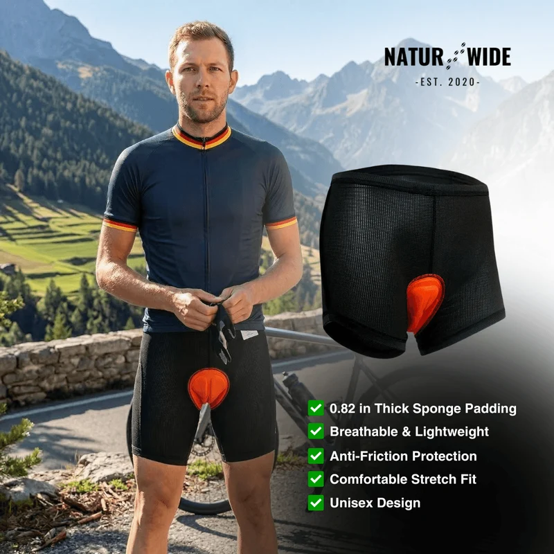 Men's 4D Padded Cycling Underwear Shorts