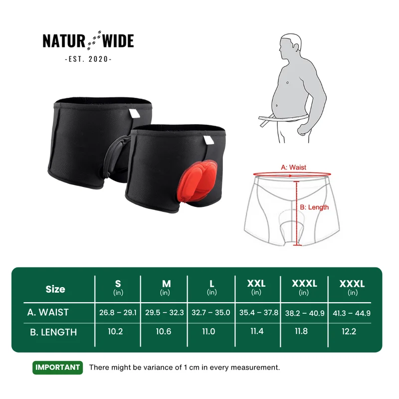 Men's 4D Padded Cycling Underwear Shorts