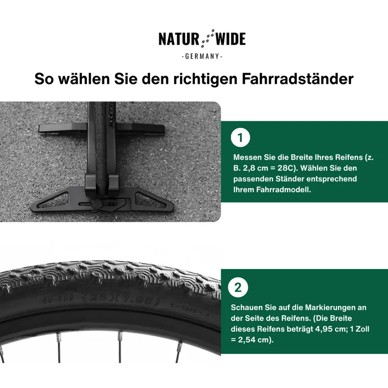 Verstellbarer, tragbarer Fahrradständer & Aufbewahrungsständer