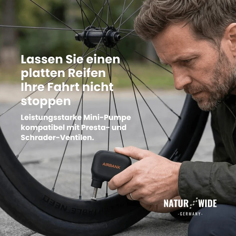 Mini Tragbare Wiederaufladbare Fahrradpumpe – 6,9 bar