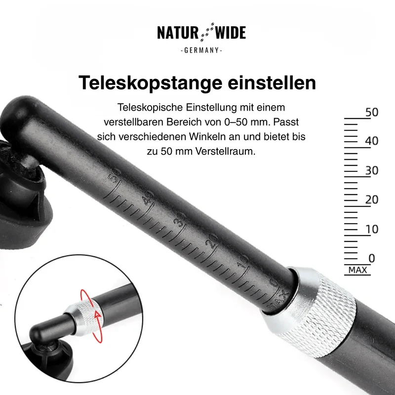 Blendfreier, um 360° verstellbarer Fahrrad-Rückspiegel