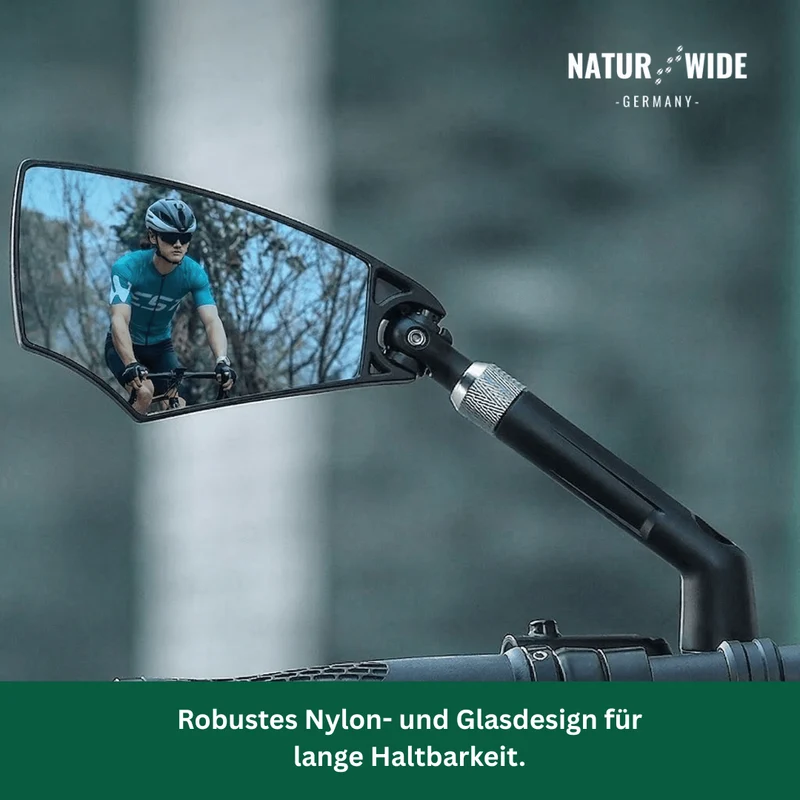 Blendfreier, um 360° verstellbarer Fahrrad-Rückspiegel
