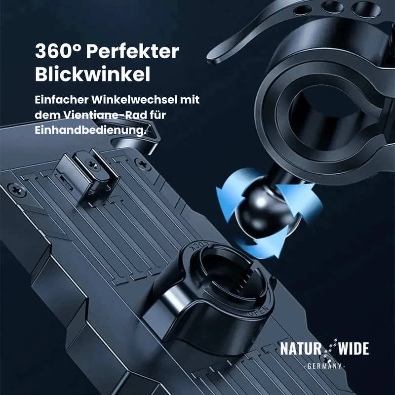 Sicherer Motorrad & Fahrrad-Handyhalter – 1-Sekunden-Schnellverschluss
