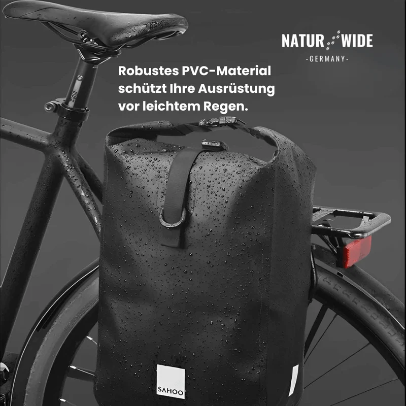 10L Wasserdichte Fahrrad-Gepäckträgertasche & Packtasche