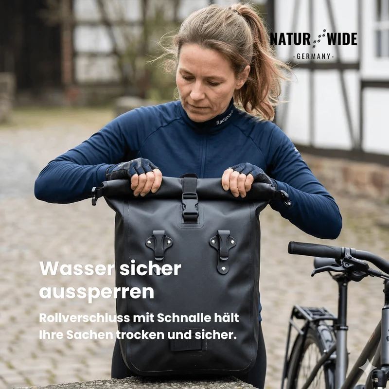 10L Wasserdichte Fahrrad-Gepäckträgertasche & Packtasche
