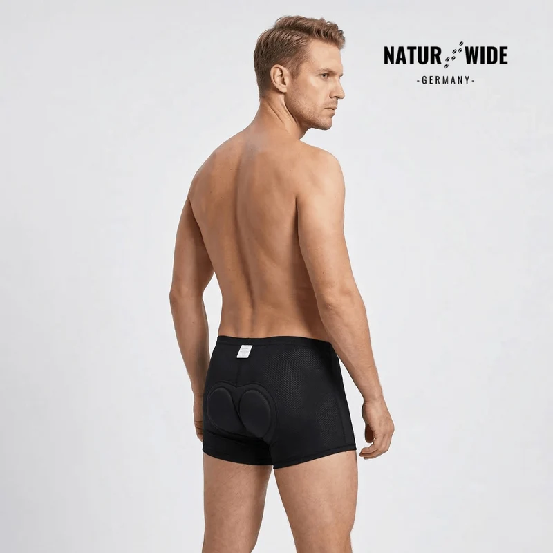 Herren 4D Gepolsterte Fahrrad-Unterhose