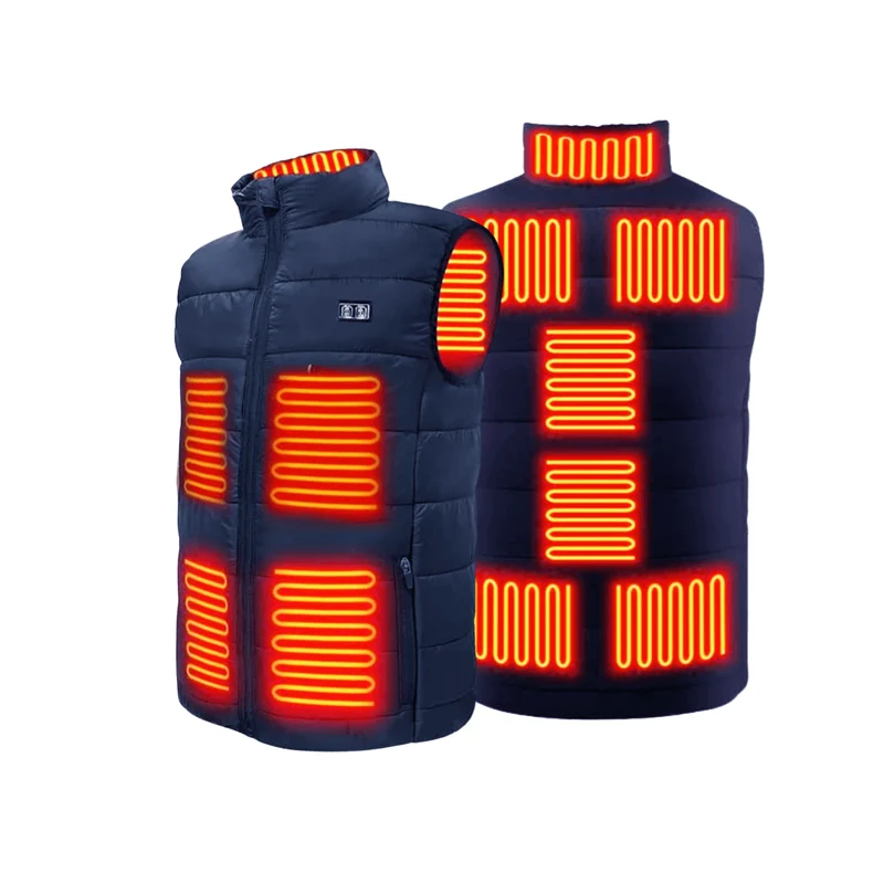 Verwarmde bodywarmer met 9 verwarmingszones – ultralicht, USB-gevoed & ideaal voor outdooravonturen