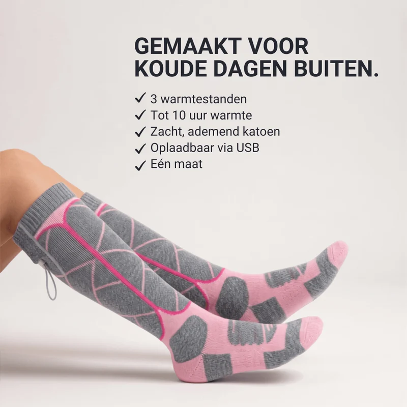 Verwarmde sokken – Perfect voor skiën, outdoor & winter