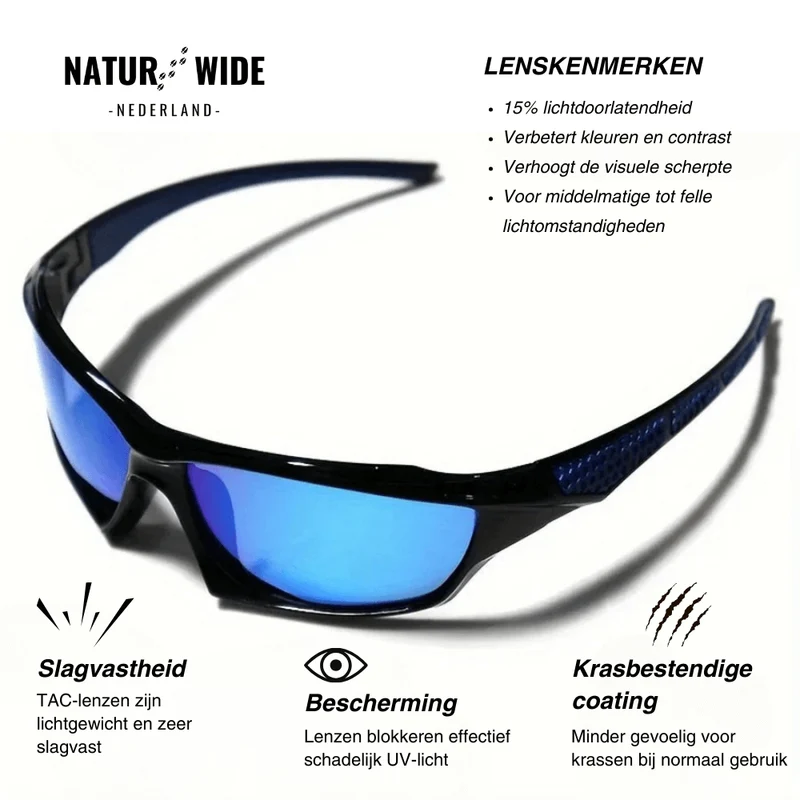 Gepolariseerde UV400 Sportzonnebril – Anti-Reflectie