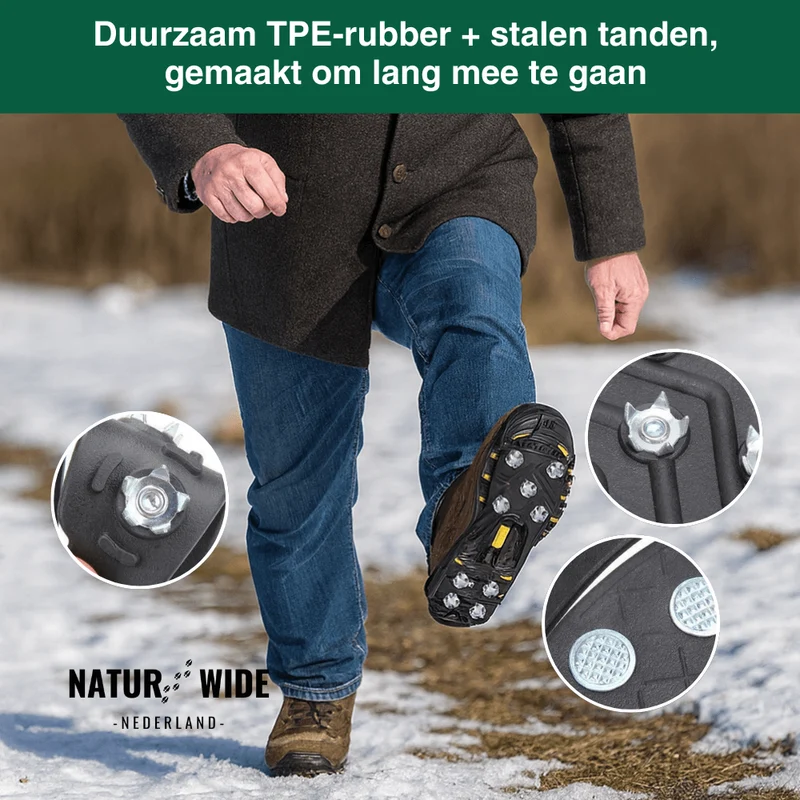 Anti-Slip Schoen Spikes – Veilige Grip op IJs & Sneeuw