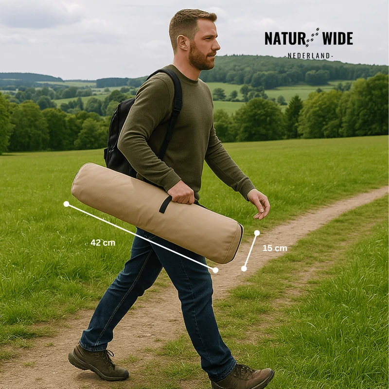 Naturwide Opvouwbare Campingstoel – Draagbaar & Comfortabel