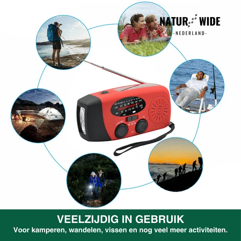 All-in-One Noodradio – Solar, Dynamo & Powerbank