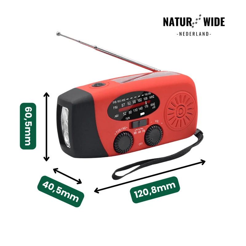 All-in-One Noodradio – Solar, Dynamo & Powerbank