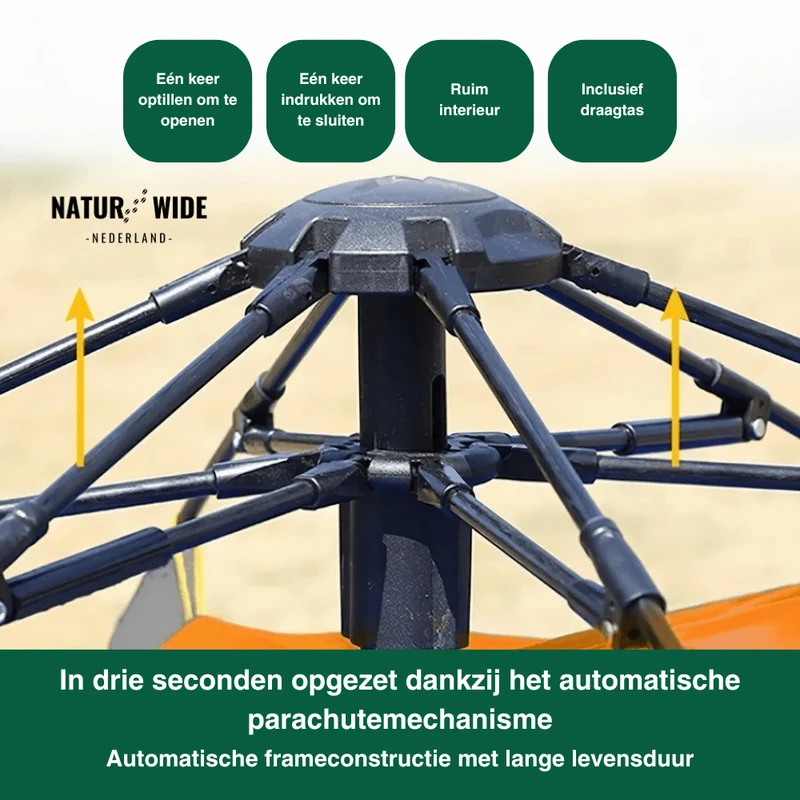 Naturwide Outdoor Tent – Automatisch Opzetten in 3 Seconden