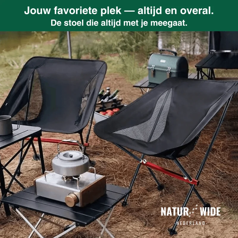 Naturwide Opvouwbare Stoel Pro – Comfortabel & Draagbaar