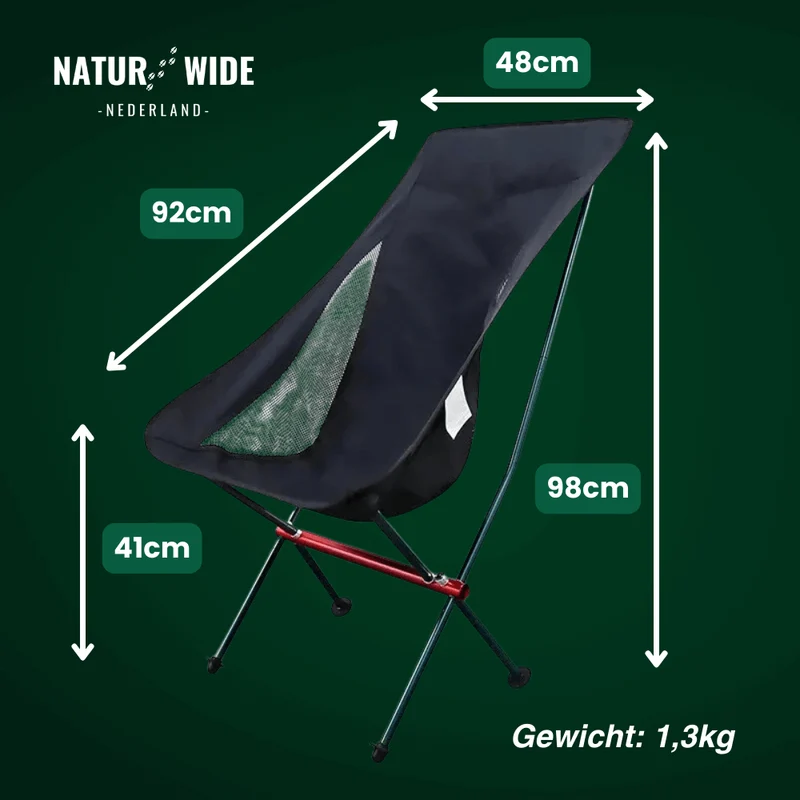 Naturwide Opvouwbare Stoel Pro – Comfortabel & Draagbaar