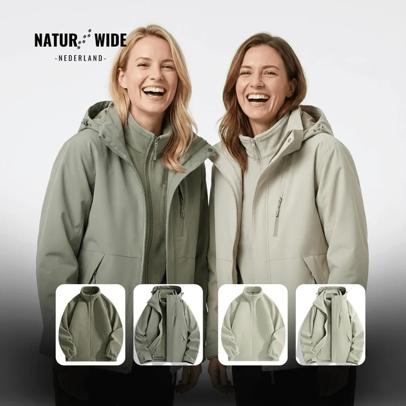 Dames 3-in-1 Waterdichte Regenjas