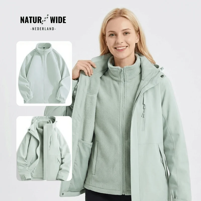 Dames 3-in-1 Waterdichte Regenjas