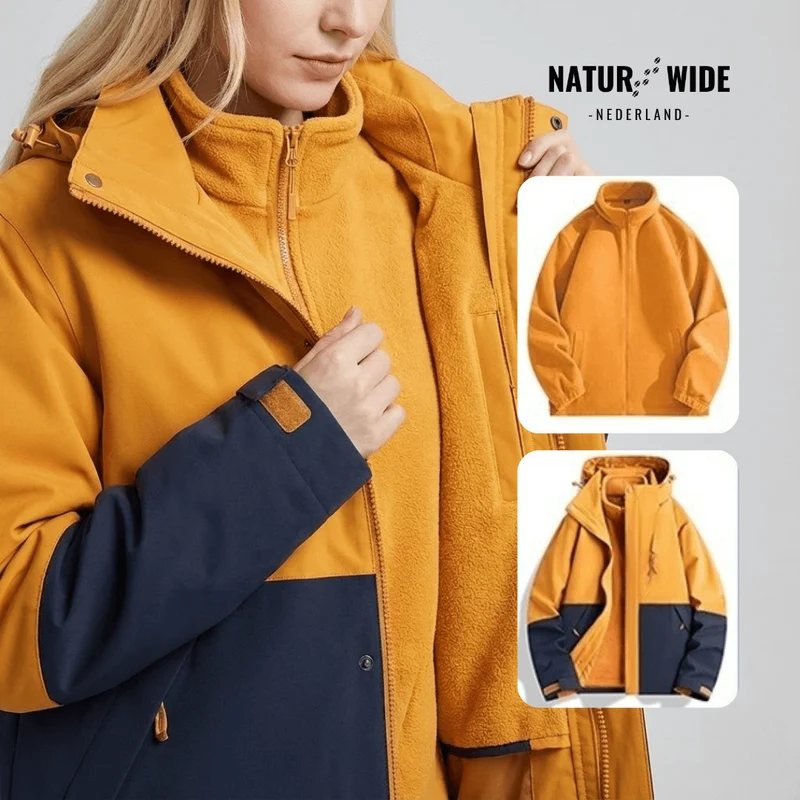 Dames 3-in-1 Waterdichte Regenjas