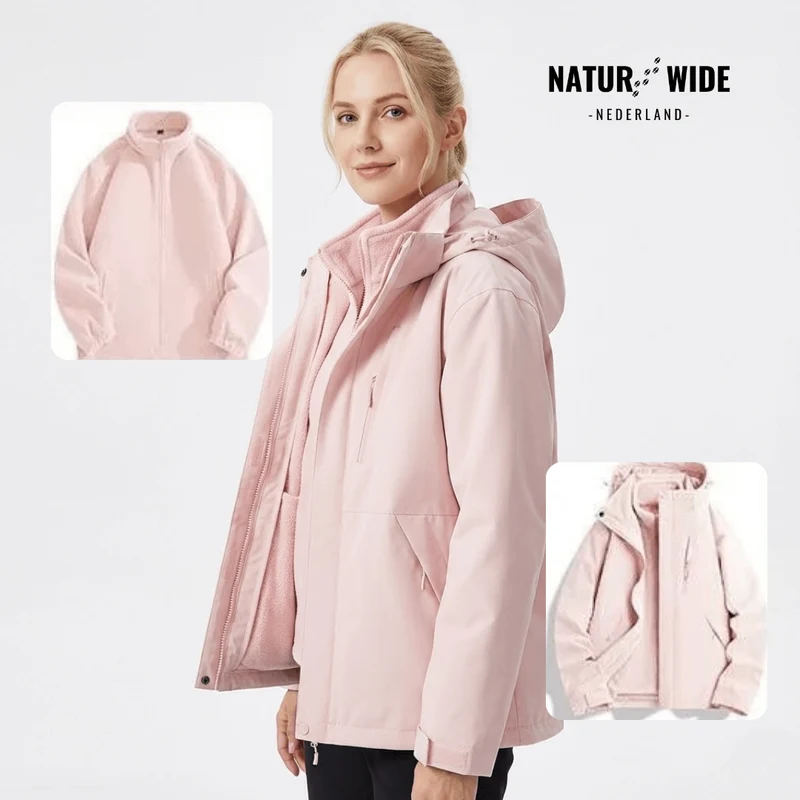 Dames 3-in-1 Waterdichte Regenjas
