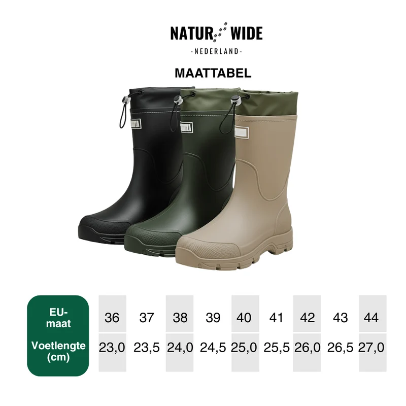 Waterdichte Outdoor Regenlaarzen Unisex – Antislip & Duurzaam PVC
