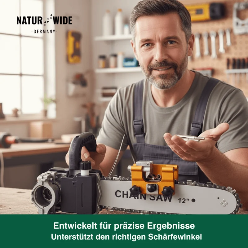 Ersatz-Schleifkopf Set für Manuelles Kettensägen-Schärfgerät