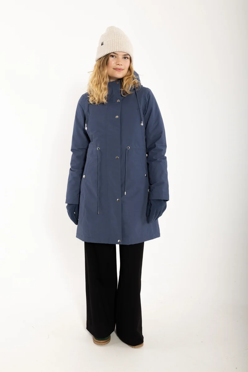 Danenora Winter Parka Dark Grey Blue