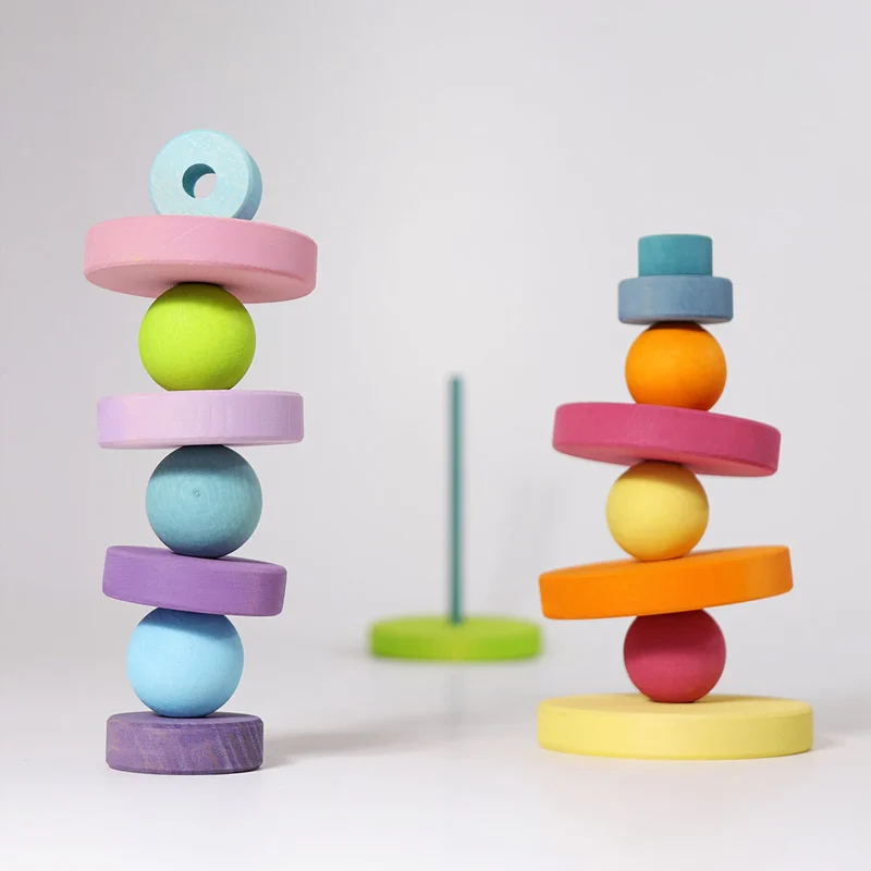 Kleine Pastellkugeln aus Holz | Grimms