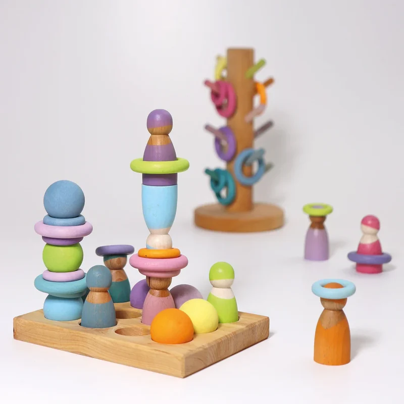Kleine Pastellkugeln aus Holz | Grimms