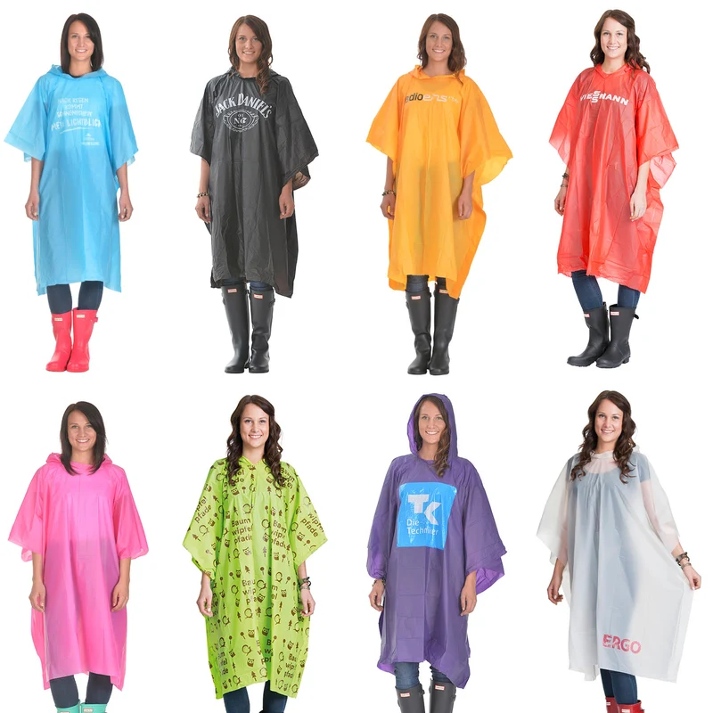 Bio-Regenponcho individuell bedruckt – 30 × 30 cm